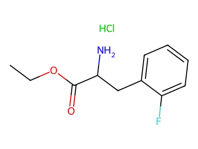 Ethyl 2-amino-3-(2-fluorophenyl)propanoate structure