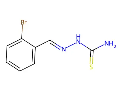 Hydrazinecarbothioamide, 2-[(2-bromophenyl)methylene]-, (E)- structure