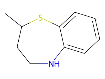 2-Methyl-2,3,4,5-tetrahydro-1,5-benzothiazepine structure