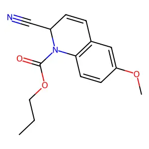 propyl 2-cyano-6-methoxy-2H-quinoline-1-carboxylate structure