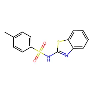 N-(1,3-benzothiazol-2-yl)-4-methylbenzenesulfonamide structure