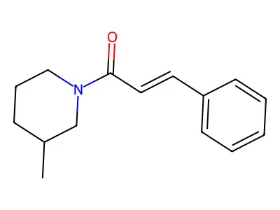 1-(3-Methylpiperidin-1-yl)-3-phenylprop-2-en-1-one structure