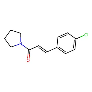 Pyrrolidine, 1-[3-(4-chlorophenyl)-1-oxo-2-propenyl]- structure