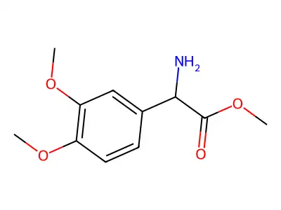 Methyl 2-amino-2-(3,4-dimethoxyphenyl)acetate structure