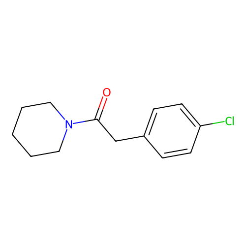 2-(4-Chlorophenyl)-1-(piperidin-1-yl)ethanone structure
