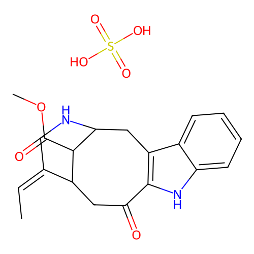 硫酸长春花碱 structure