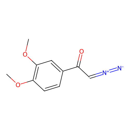 2-Diazo-1-(3,4-dimethoxyphenyl)ethanone structure