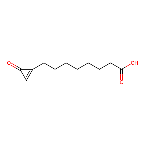 8-(3-Oxocycloprop-1-en-1-yl)octanoic acid structure
