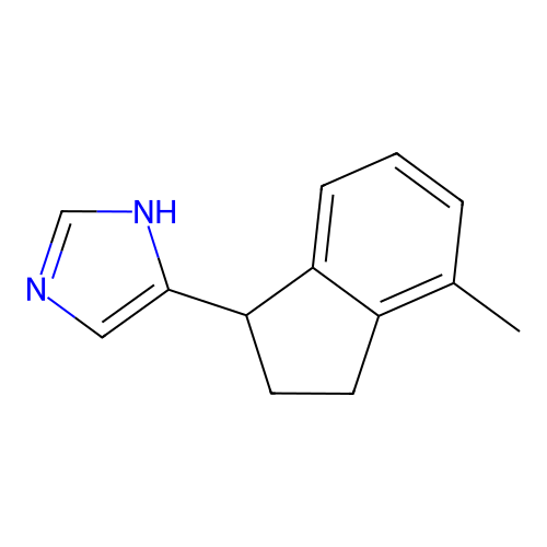 5-(4-methyl-2,3-dihydro-1H-inden-1-yl)-1H-imidazole structure