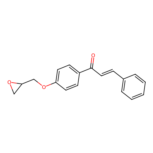(E)-1-[4-(oxiran-2-ylmethoxy)phenyl]-3-phenylprop-2-en-1-one structure
