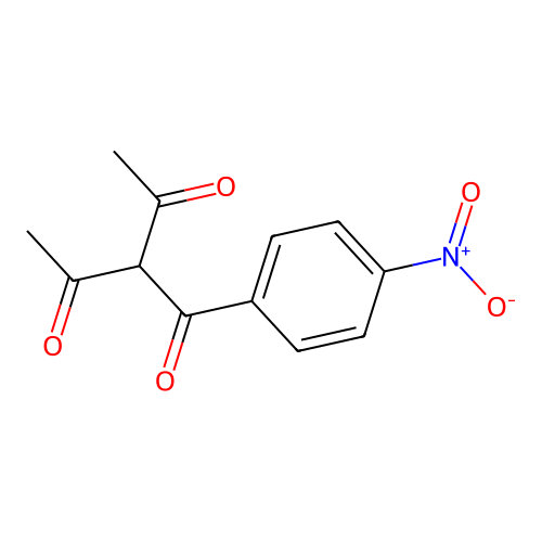 3-(4-Nitrobenzoyl)pentane-2,4-dione structure