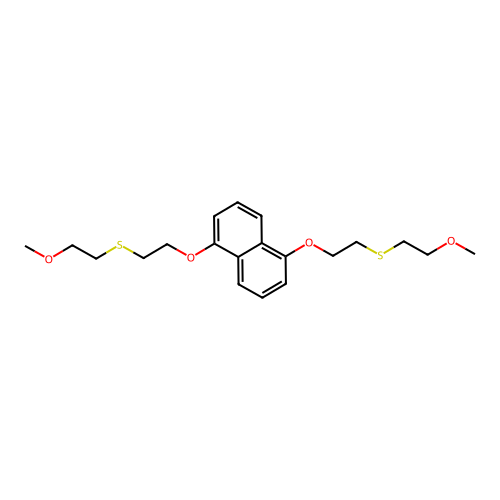 1,5-Bis[2-(2-methoxyethylsulfanyl)ethoxy]naphthalene structure