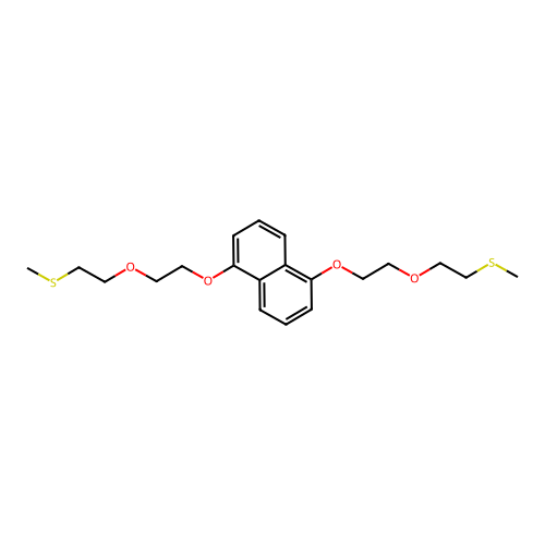 1,5-Bis[2-(2-methylsulfanylethoxy)ethoxy]naphthalene structure