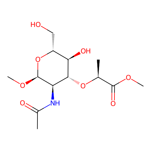 Muramic acid methyl glycoside structure