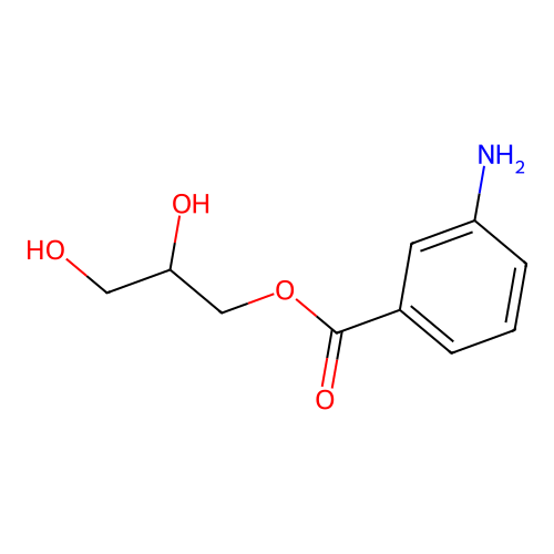 2,3-Dihydroxypropyl 3-aminobenzoate structure