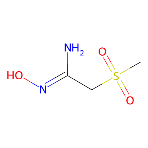 N'-hydroxy-2-methylsulfonylethanimidamide structure