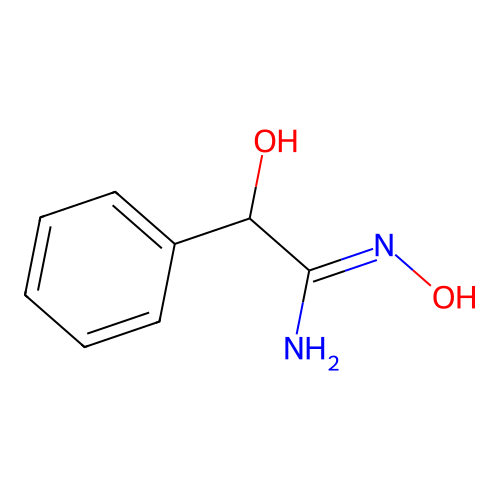 (1Z)-N',2-dihydroxy-2-phenylethanimidamide structure