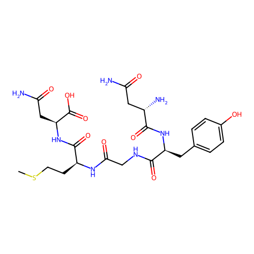L-Asparagine, L-asparaginyl-L-tyrosylglycyl-L-methionyl- structure