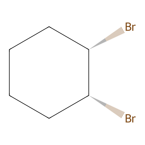 cis-1,2-dibromo-Cyclohexane structure