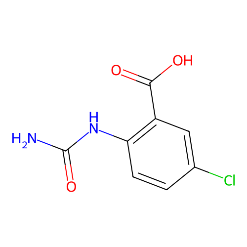 2-[(Aminocarbonyl)amino]-5-chlorobenzoic acid structure