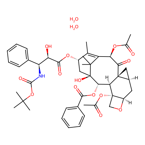 Larotaxel dihydrate structure