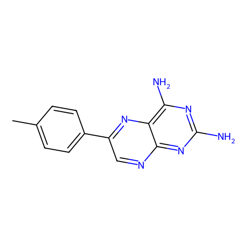 6-(4-Methylphenyl)pteridine-2,4-diamine structure