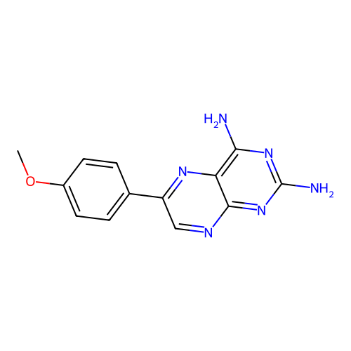 6-(4-Methoxyphenyl)pteridine-2,4-diamine structure