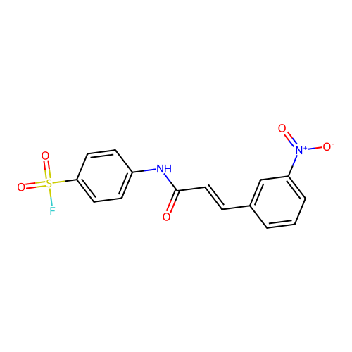 4-(3-(3-Nitrophenyl)acrylamido)benzene-1-sulfonyl fluoride structure