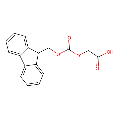 2-((((9H-Fluoren-9-yl)methoxy)carbonyl)oxy)acetic acid structure
