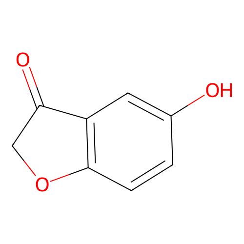 5-Hydroxy-2,3-dihydro-1-benzofuran-3-one structure