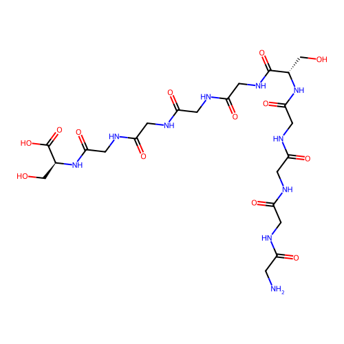 L-Serine, glycylglycylglycylglycyl-L-serylglycylglycylglycylglycyl- structure