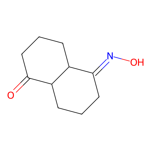 (5E)-5-hydroxyimino-2,3,4,4a,6,7,8,8a-octahydronaphthalen-1-one structure