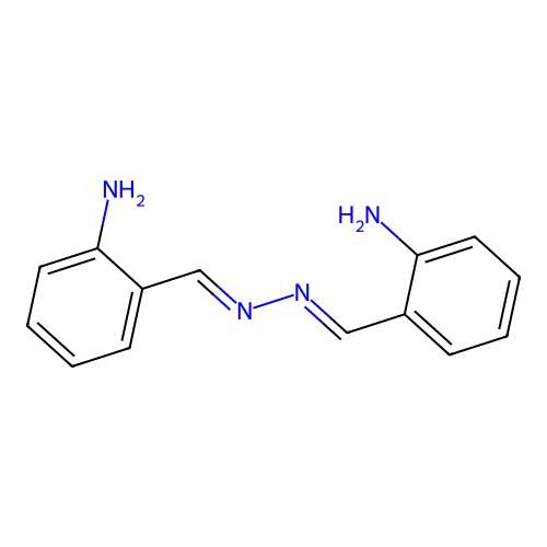 2-[[(2-Aminophenyl)methylidenehydrazinylidene]methyl]aniline structure