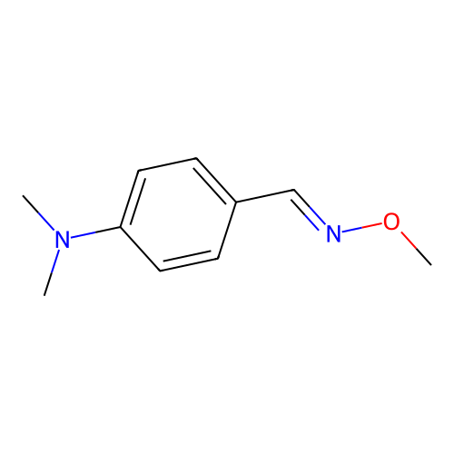 4-(methoxyiminomethyl)-N,N-dimethylaniline structure
