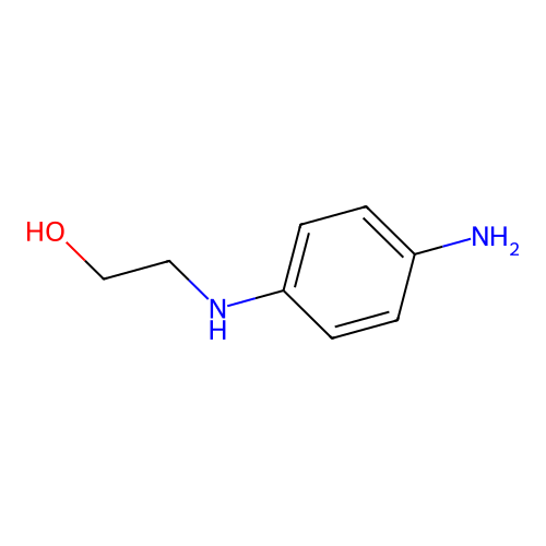 2-((4-Aminophenyl)amino)ethanol structure