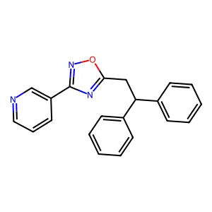 5-(2,2-Diphenylethyl)-3-pyridin-3-yl-1,2,4-oxadiazole structure