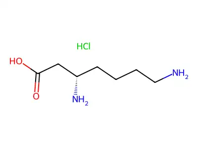 (S)-3,7-Diaminoheptanoic acid hydrochloride structure