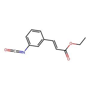 3-(3-异氰酸酯基苯基)丙烯酸乙酯 structure