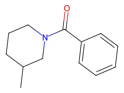 Piperidine, 1-benzoyl-3-methyl- structure