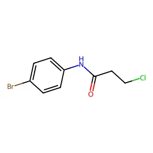 N-(4-bromophenyl)-3-chloropropanamide structure