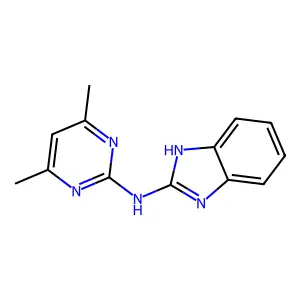 1H-Benzimidazol-2-amine, N-(4,6-dimethyl-2-pyrimidinyl)- structure