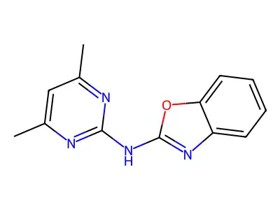 N-(4,6-Dimethyl-2-pyrimidinyl)-2-benzoxazolamine structure