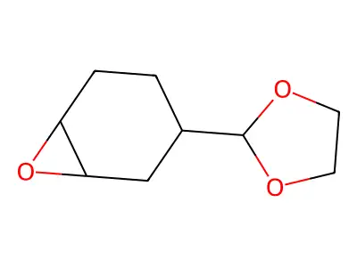 3-(1,3-Dioxolan-2-yl)-7-oxabicyclo[4.1.0]heptane structure
