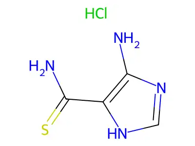 4-amino-1H-imidazole-5-carbothioamide hydrochloride structure