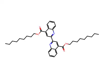 (2,2')Biquinolinyl-4,4'-dicarboxylic acid dinonyl ester structure