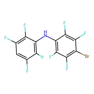 4-bromo-2,3,5,6-tetrafluoro-N-(2,3,5,6-tetrafluorophenyl)aniline structure