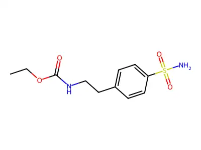 Ethyl (2-(4-sulfamoylphenyl)ethyl)carbamate structure