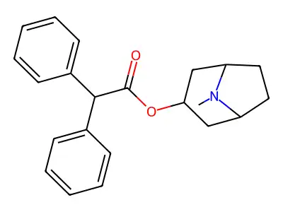 8-Methyl-8-azabicyclo[3.2.1]oct-3-yl diphenylacetate structure
