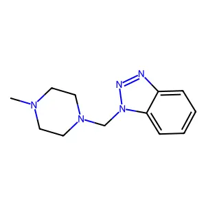 1-[(4-methylpiperazin-1-yl)methyl]-1H-1,2,3-benzotriazole structure