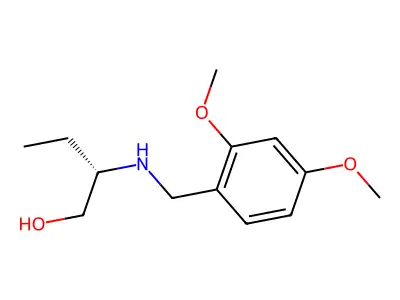 2-[(2,4-Dimethoxybenzyl)amino]butan-1-ol structure